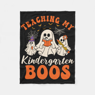 Mein Kindergarten Boos Retro Ghost Hallowee lehren Fleecedecke