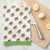 Mein Kitchen Olive Green Teapot Geschirrtuch (Viertel Falte)