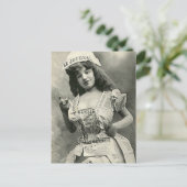 Mein Kleid ist die Zeitung Postkarte (Stehend Vorderseite)