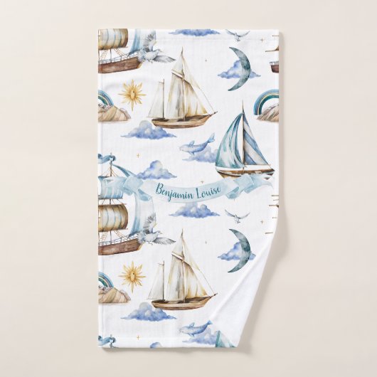 Mein kleiner blauer Horizont Badhandtuch Set (Handtuch)