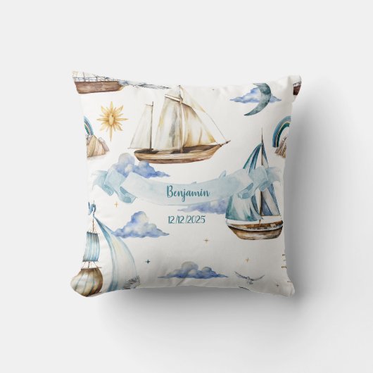 Mein kleiner blauer Horizont Kissen (Vorderseite)