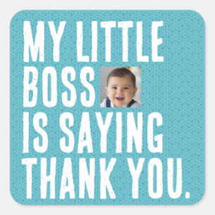 Mein kleiner Boss Danke Stickers
