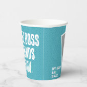 Mein kleiner Boss | Funny Birthday Party Pappbecher (Rechts)