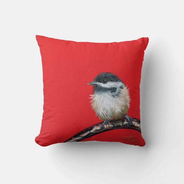 "Mein kleiner Chickadee 2" Kissen (Vorderseite)