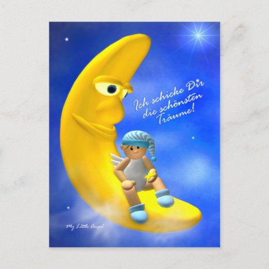 Mein kleiner Engel: Traumstunde Postkarte (Vorderseite)