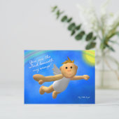 Mein kleiner Engel: Wind Postkarte (Stehend Vorderseite)