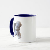 Mein kleiner Engel, woran denkst du? Tasse (Vorderseite Links)