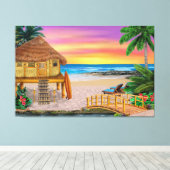 MEIN KLEINER GRASS SCHACK LEINWANDDRUCK (Insitu (Holzboden))