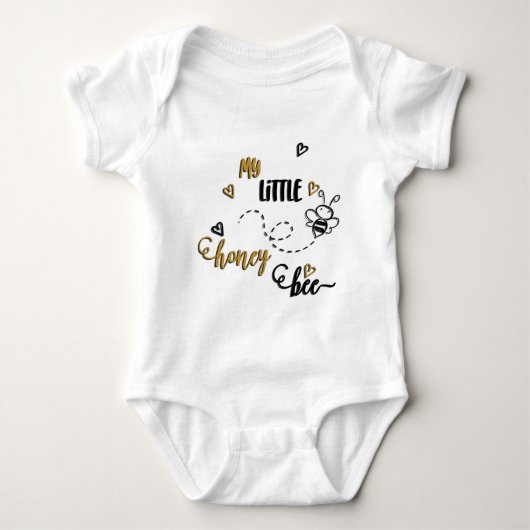Mein kleiner Honey Bee Baby Bodysuit Baby Strampler (Vorderseite)