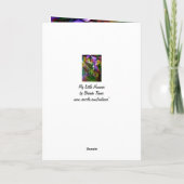 Mein kleiner Hummingbird Karte (Rückseite)