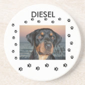 Mein kleiner Hund mit Paw Prints Getränkeuntersetzer (Vorne)