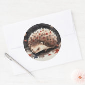 Mein kleiner Igel-Freund „Zwergerl“ Runder Aufkleber (Umschlag)