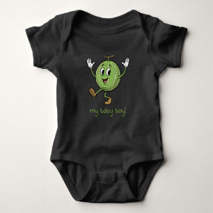 Mein kleiner Junge glückliche Wassermelone Baby Strampler