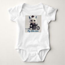 Mein Kleiner Mann Baby Bodysuit - Süße Kawaii Katz