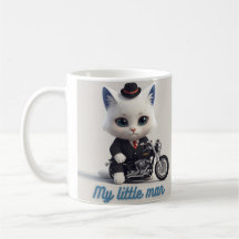 Mein Kleiner Mann Becher - Süße Kawaii-Katze auf M