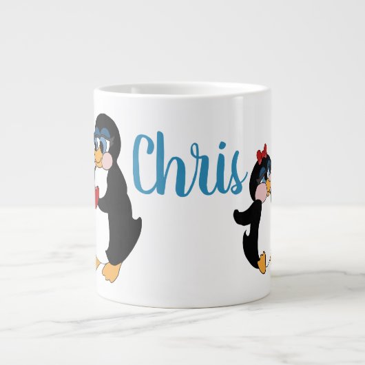 Mein kleiner Pinguin Jumbo-Tasse (Vorderseite)