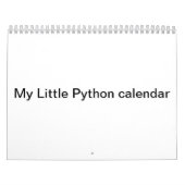 Mein kleiner Pythonschlangekalender Kalender (Titelbild)