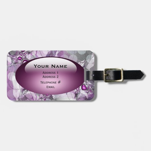 Mein kleiner rosa Herz Gepäckanhänger (Vorderseite horizontal)