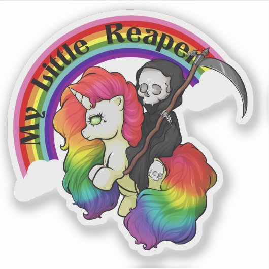 Mein kleiner Sensenmann Aufkleber (Vorderseite)