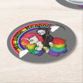 Mein kleiner Sensenmann Runder Pappuntersetzer (Angewinkelt)