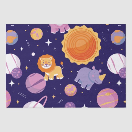 Mein kleiner Stern dreht ein Geburtstag Seidenpapier (Vorderseite)