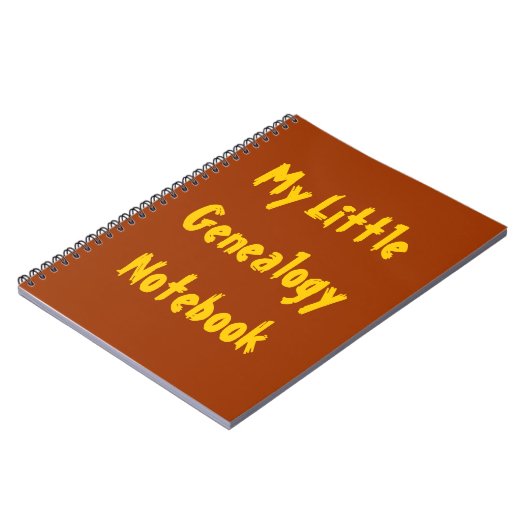 Mein kleines Genealogy-Notebook Notizblock (Linke Seite)