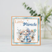 Mein kleines Lamm Dankeskarte (Stehend Vorderseite)