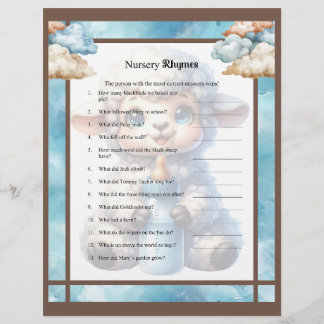 Mein kleines Lamm_ Kinderzimmer Rhymes Briefbogen