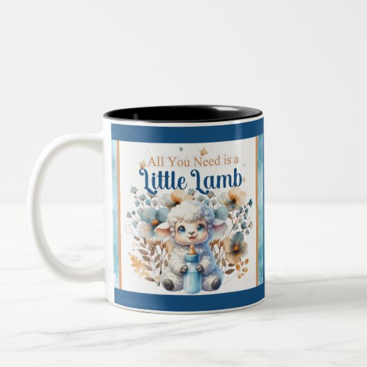 Mein kleines Lamm Zweifarbige Tasse (Links)