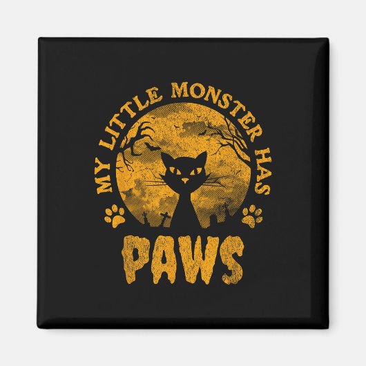 Mein kleines Monster hat eine scharfe Katze Magnet (Vorne)