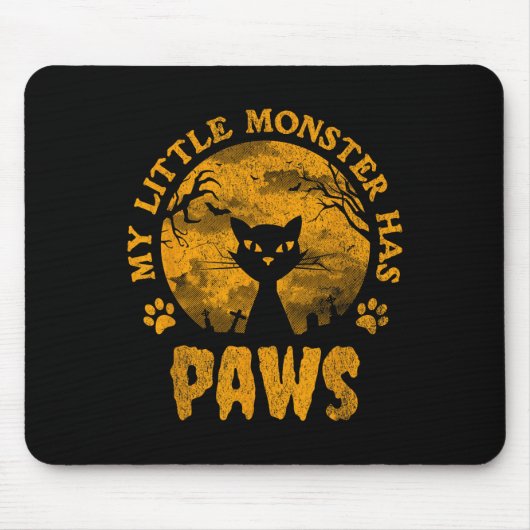 Mein kleines Monster hat eine scharfe Katze Mousepad (Vorne)
