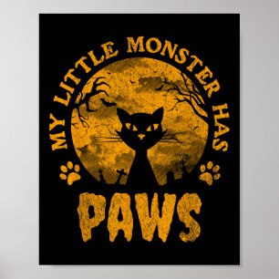 Mein kleines Monster hat eine scharfe Katze Poster