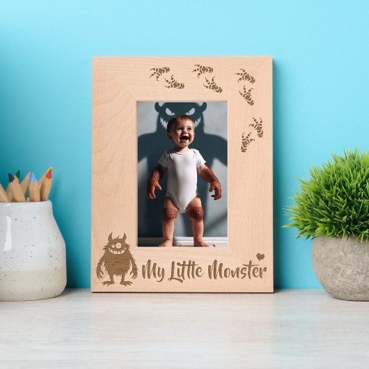 Mein kleines Monster - Portrait Geätzte Rahmen