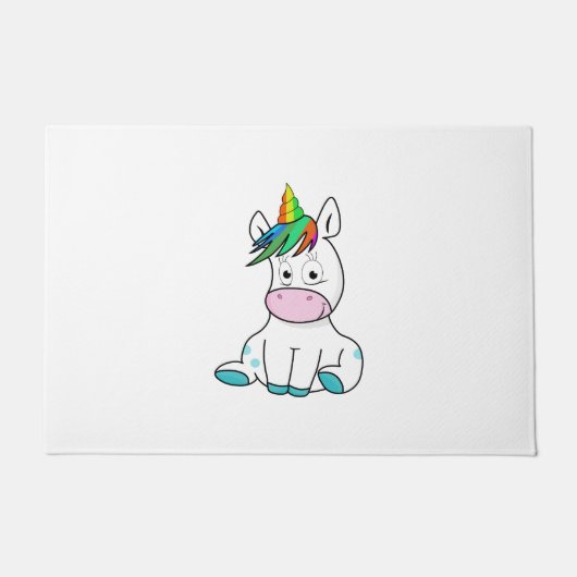 Mein kleines niedliches Einhorn Fußmatte (Vorderseite)