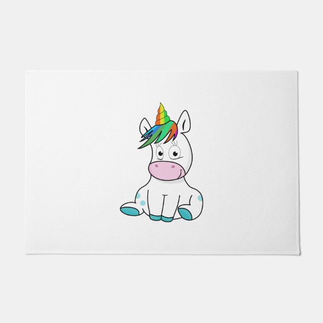 Mein kleines niedliches Einhorn Fußmatte (Vorderseite)