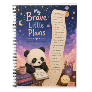 Mein kleines Pläne süßes Panda-Notizbuch Notizblock