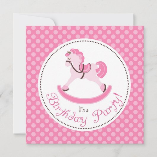 Mein kleines Pony-Einladungs-Quadrat 4 Einladung (Vorderseite)