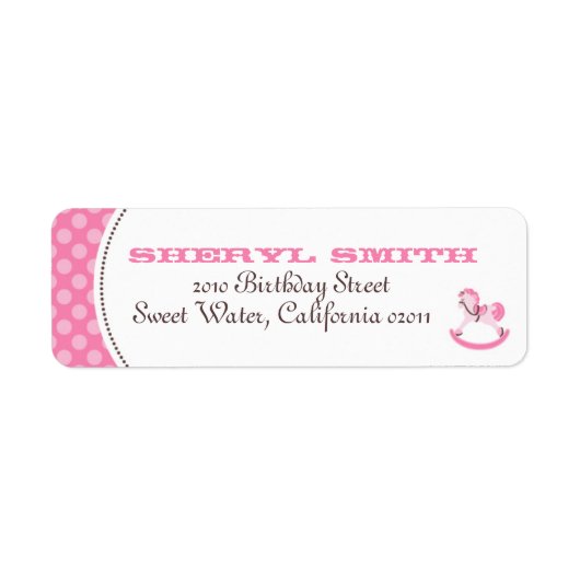 Mein kleines Pony Return Label (Vorne)