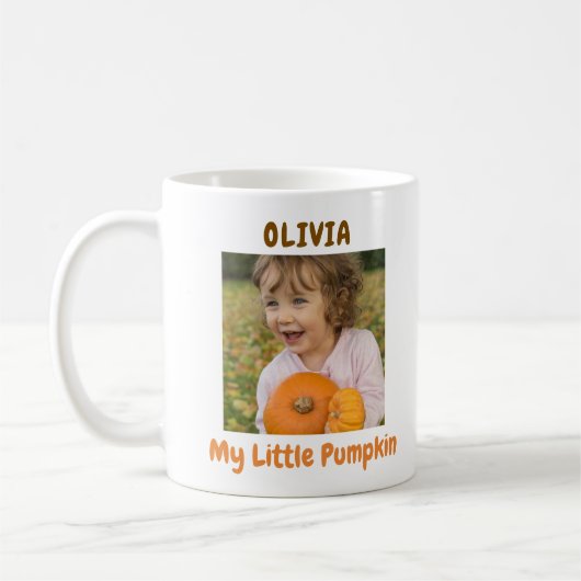 Mein kleines Pumpkin-Foto Kaffeetasse (Links)