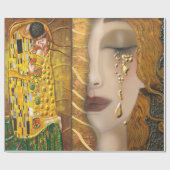 Mein Klimt Serie: Gold Geschenkpapier (Flach)