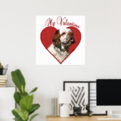 Mein Klumber Spaniel Valentine Poster (Heimbüro)