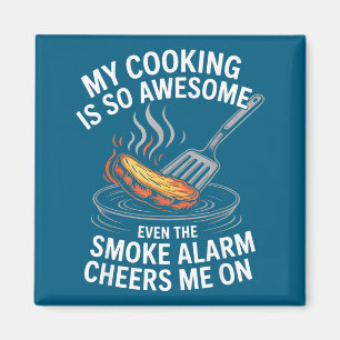 Mein Kochen ist so toll, dass sogar der Rauchmelde Magnet