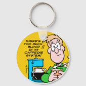 Mein Koffeinsystem Schlüsselanhänger (Vorderseite)
