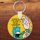 Mein Koffeinsystem Schlüsselanhänger (Vorderseite)