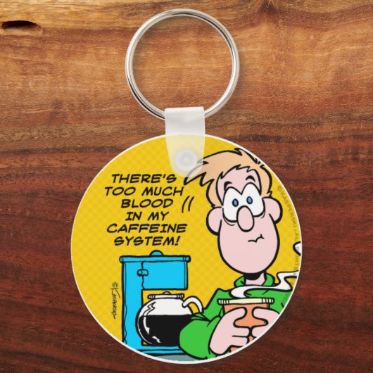 Mein Koffeinsystem Schlüsselanhänger (Vorderseite)