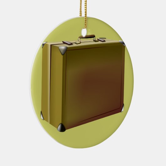 Mein Koffer wird verpackt! Keramik Ornament (Rechts)