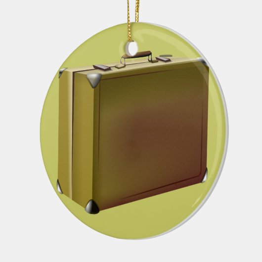 Mein Koffer wird verpackt! Keramik Ornament (Links)