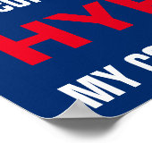 Mein Kongressabgeordneter ist ein hypnotisches Pro Poster (Ecke)