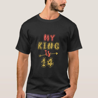 Mein König ist 14 Jahre alt Junge 14. Geburtstagsi T-Shirt