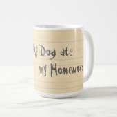 Mein Kooiker aß meine Hausaufgaben Kaffeetasse (VorderseiteRechts)